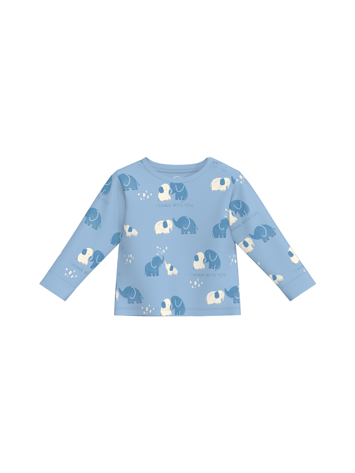 s.Oliver T-Shirt langarm in Blau günstig kaufen