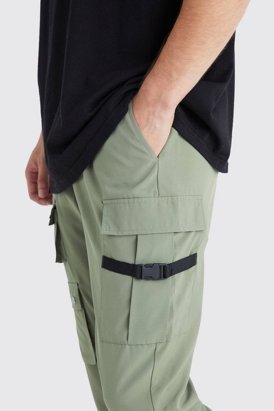 Tall Skinny Cargo-Hose mit Taschen und Schnalle