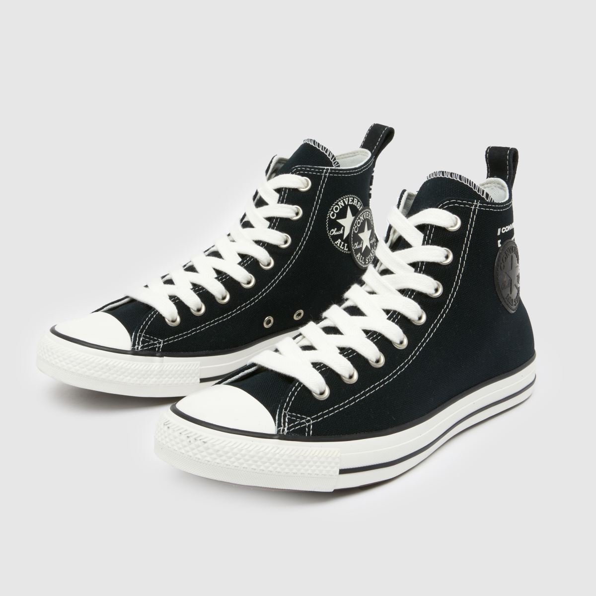 Converse – All Star – Svarta höga sneakers