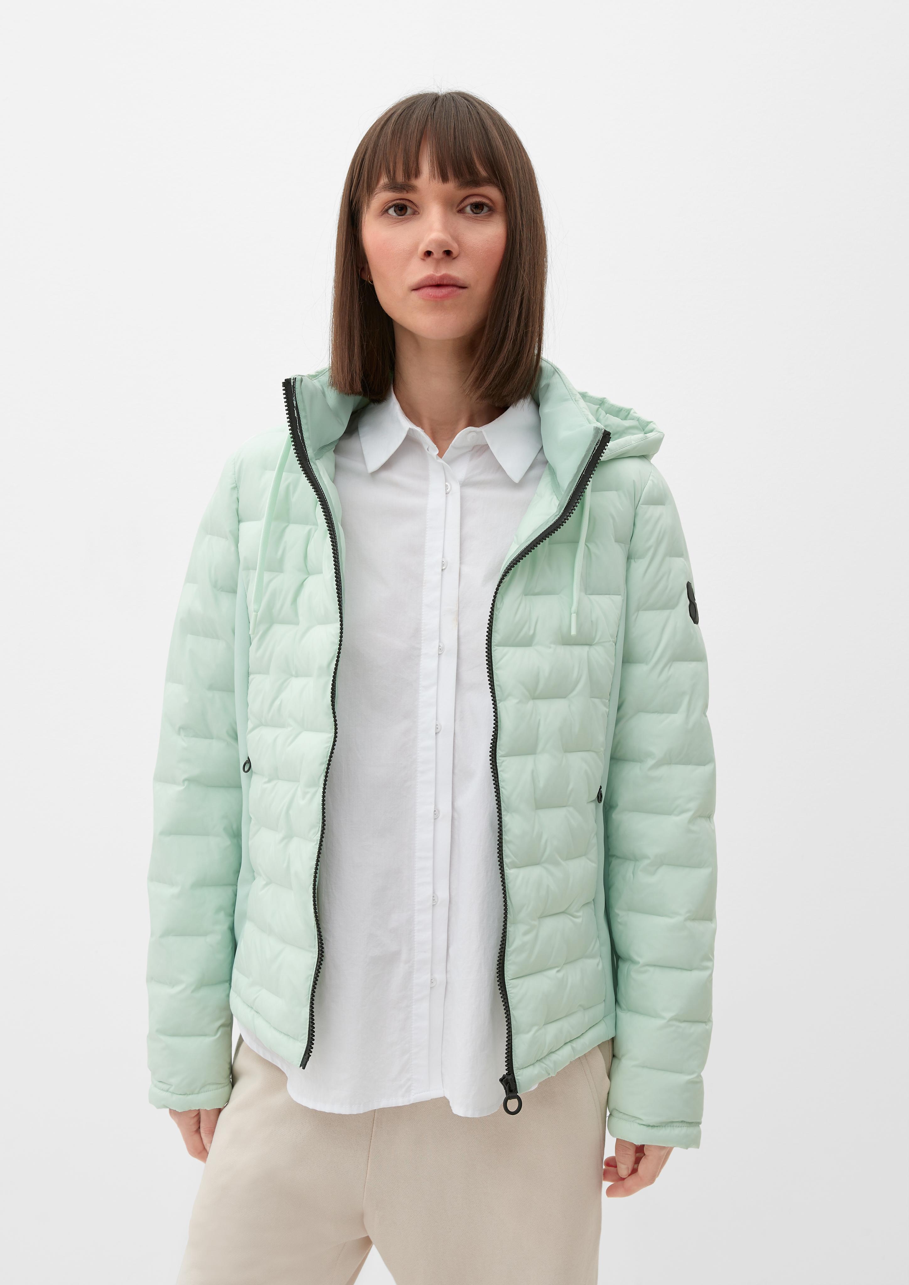 Wattierte Outdoor-Jacke im Fabricmix  2124392-6502