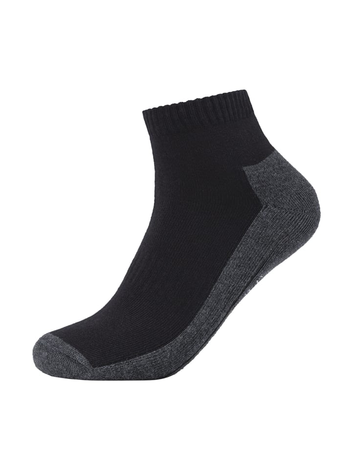 camano Sportsocken kurz Atmungsaktiv Bequem Perfekte Passform Tennissocken Verstärkt Herren und Damen pro tex 4er Pack function in Schwarz günstig kaufen