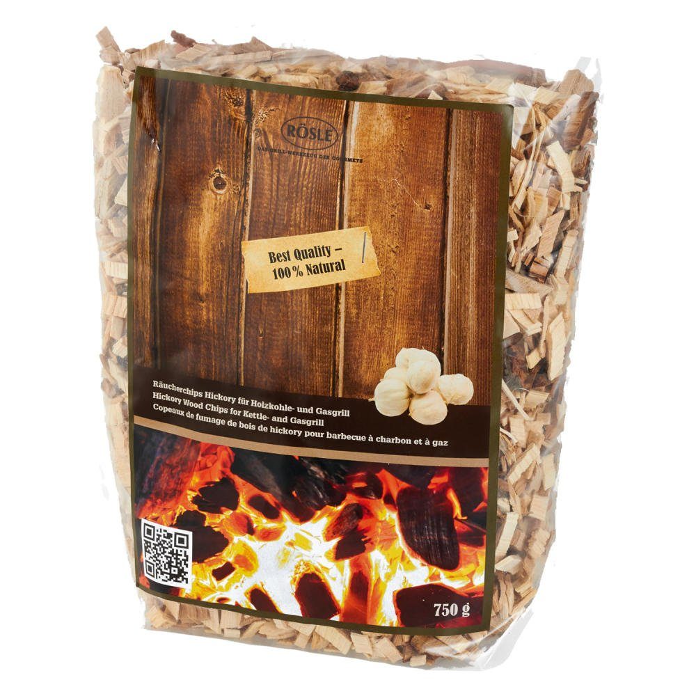 RÖSLE Räucherbox BBQ Räucherchips Hickory 750 g