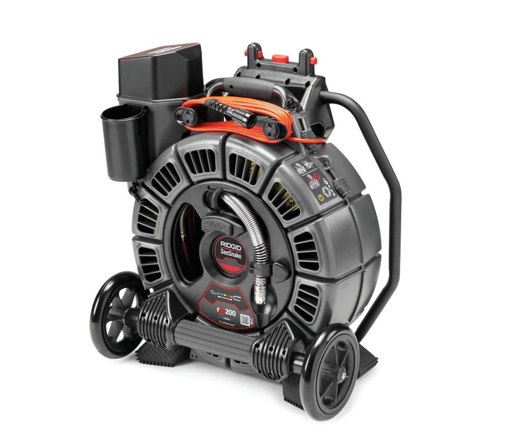 Ridgid 63663 SeeSnake® rM200B spole (165/50 m) med selvnivellerende kamera udstyret med TruSense®