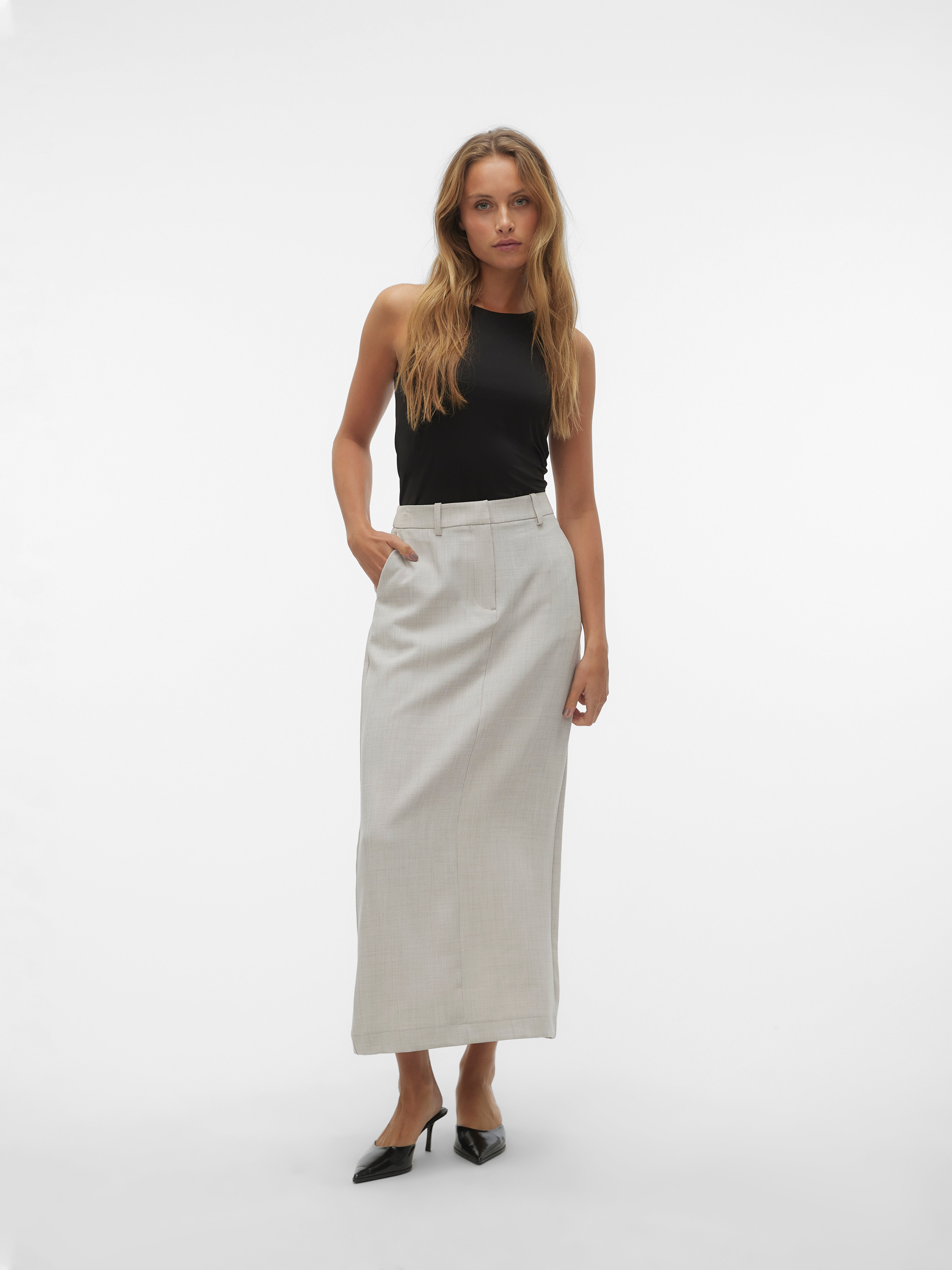 VMCASSIDY Hohe Taille Langer Rock