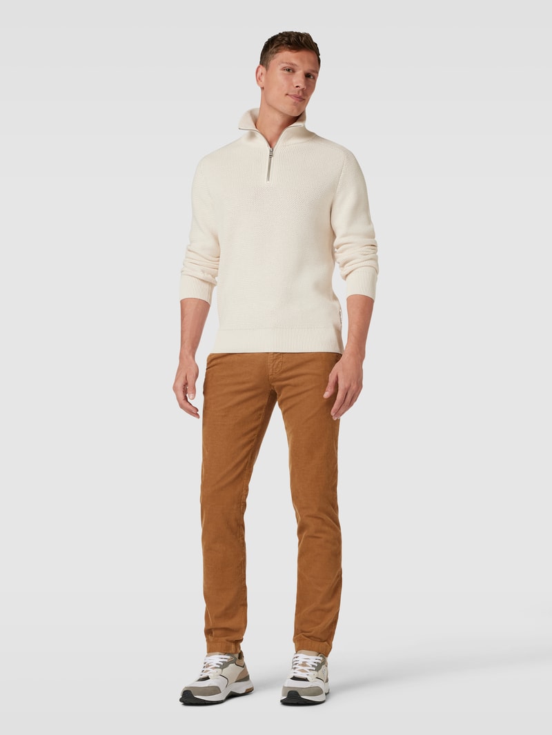 Chino in Cord-Optik Modell 'BLEECKER' in khaki