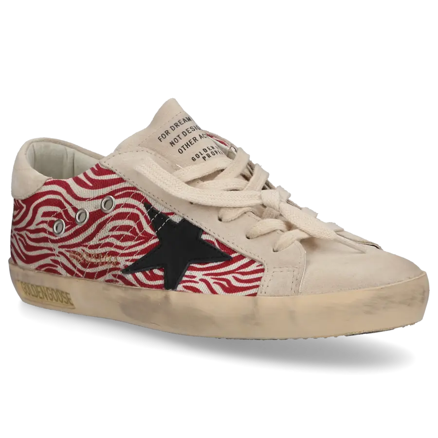 Golden Goose - Damenschuhe SUPER-STAR CLASSIC Veloursleder Canvas - beige