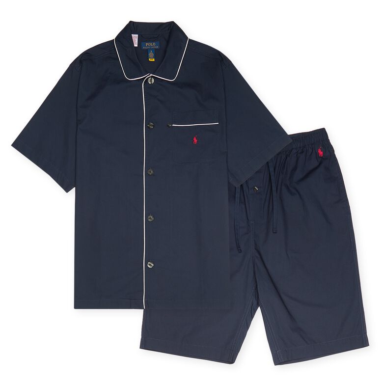 Polo Ralph Lauren Pyjama Set solid navy