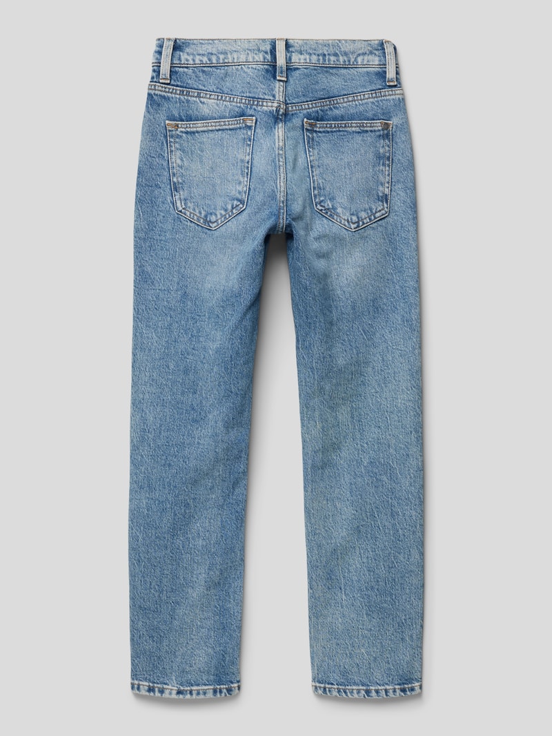 Jeans im Used-Look in blau