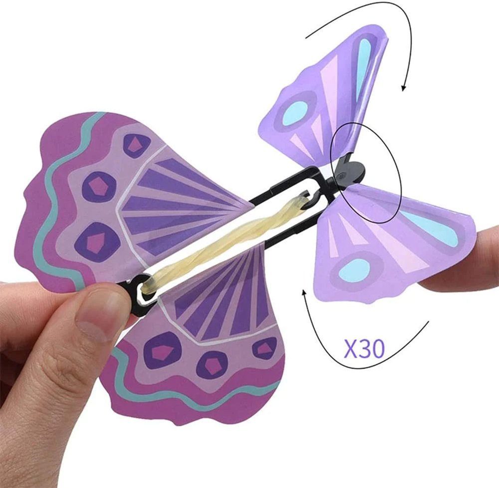 MAVURA Papierschmetterlinge MagicFly Magische Fliegende Schmetterlinge Geschenk Spielzeug Geburtstagskarte Giveaway Mitbringsel Mitgebsel [10 Stück]