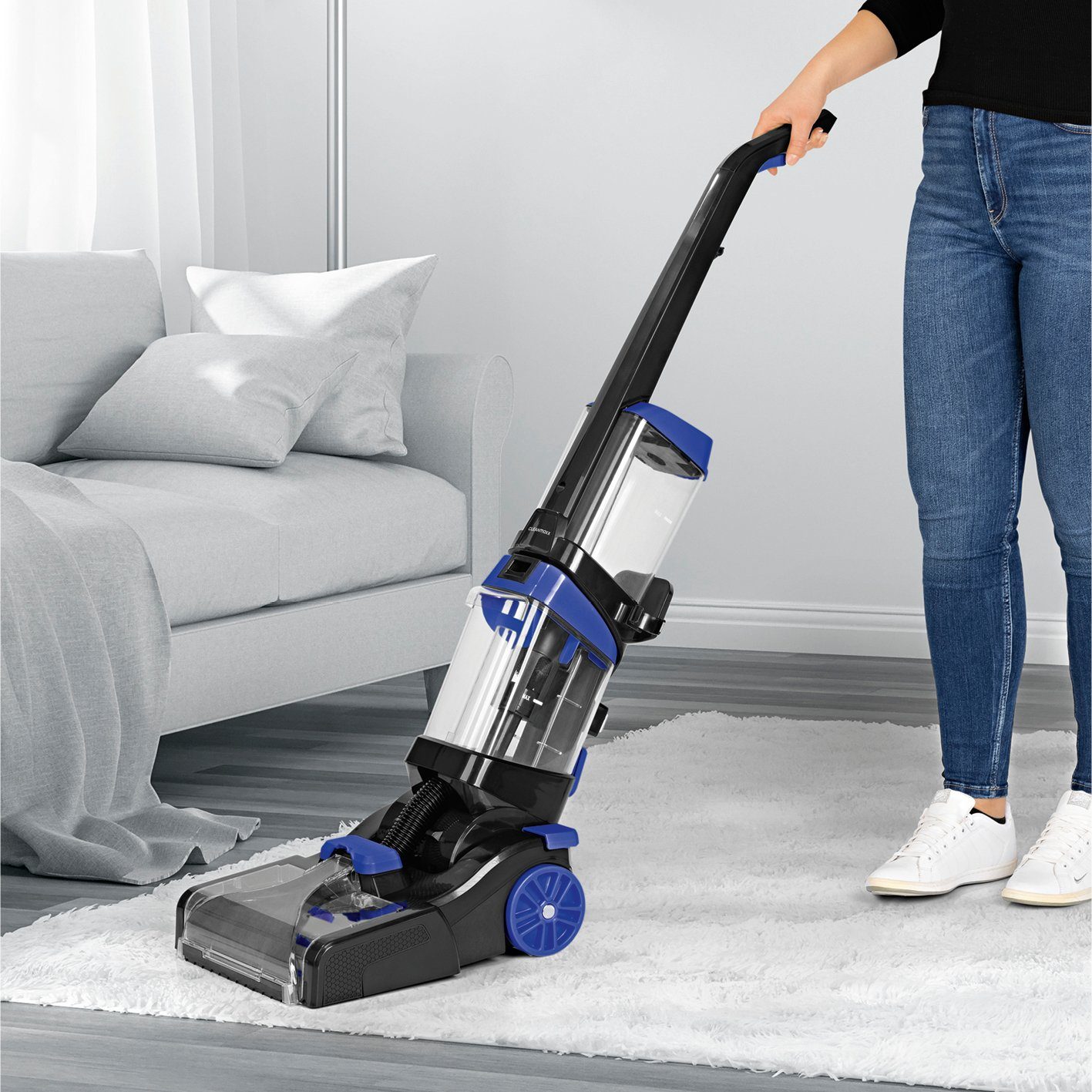 CLEANmaxx Teppichreinigungsgerät Teppich- & Bodenreiniger, 800 W, Waschsauger, Shampoonierer inkl. Bürsten & Shampoo