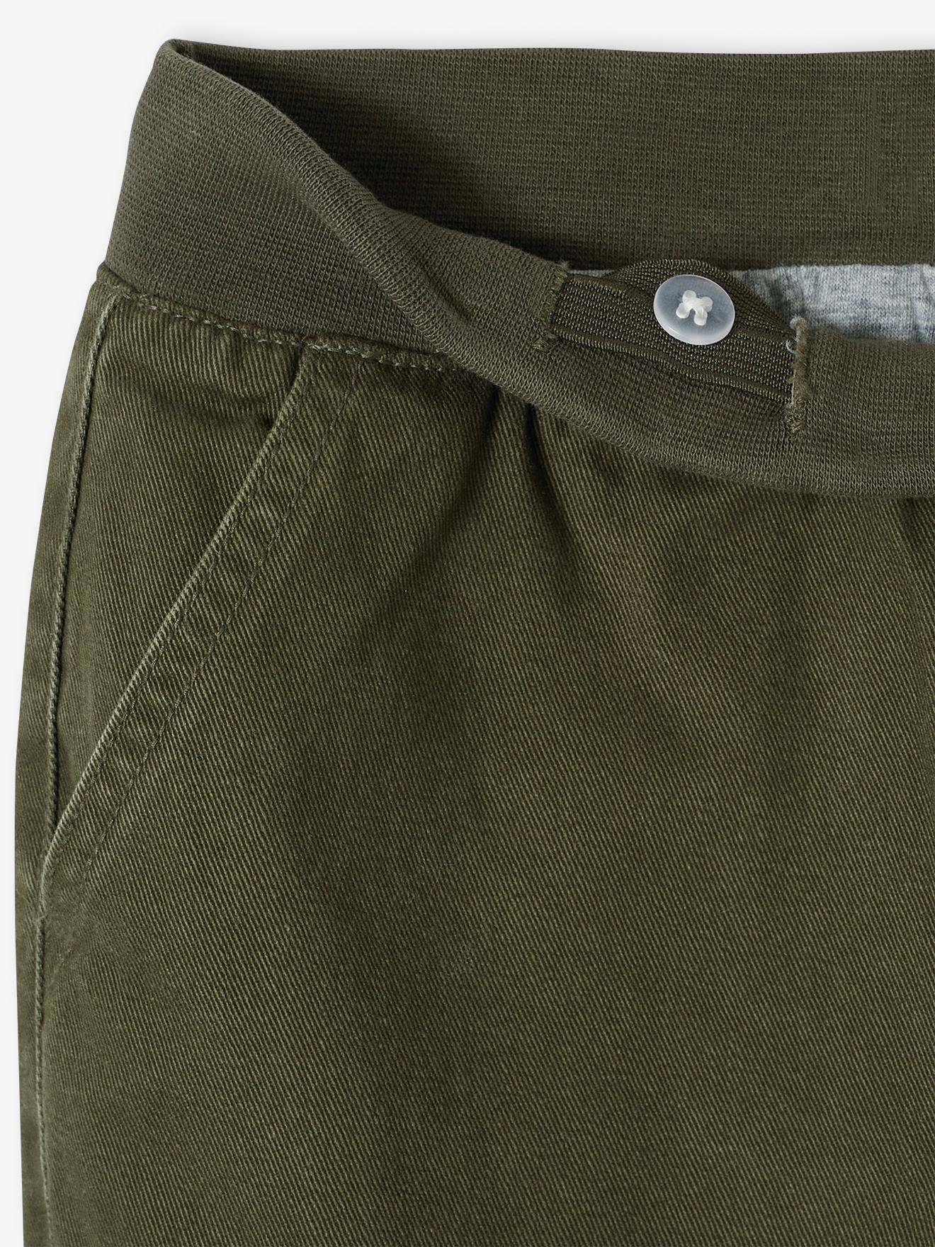 Vertbaudet Jungen Thermo-Cargohose mit Dehnbund Oeko-Tex - khaki
