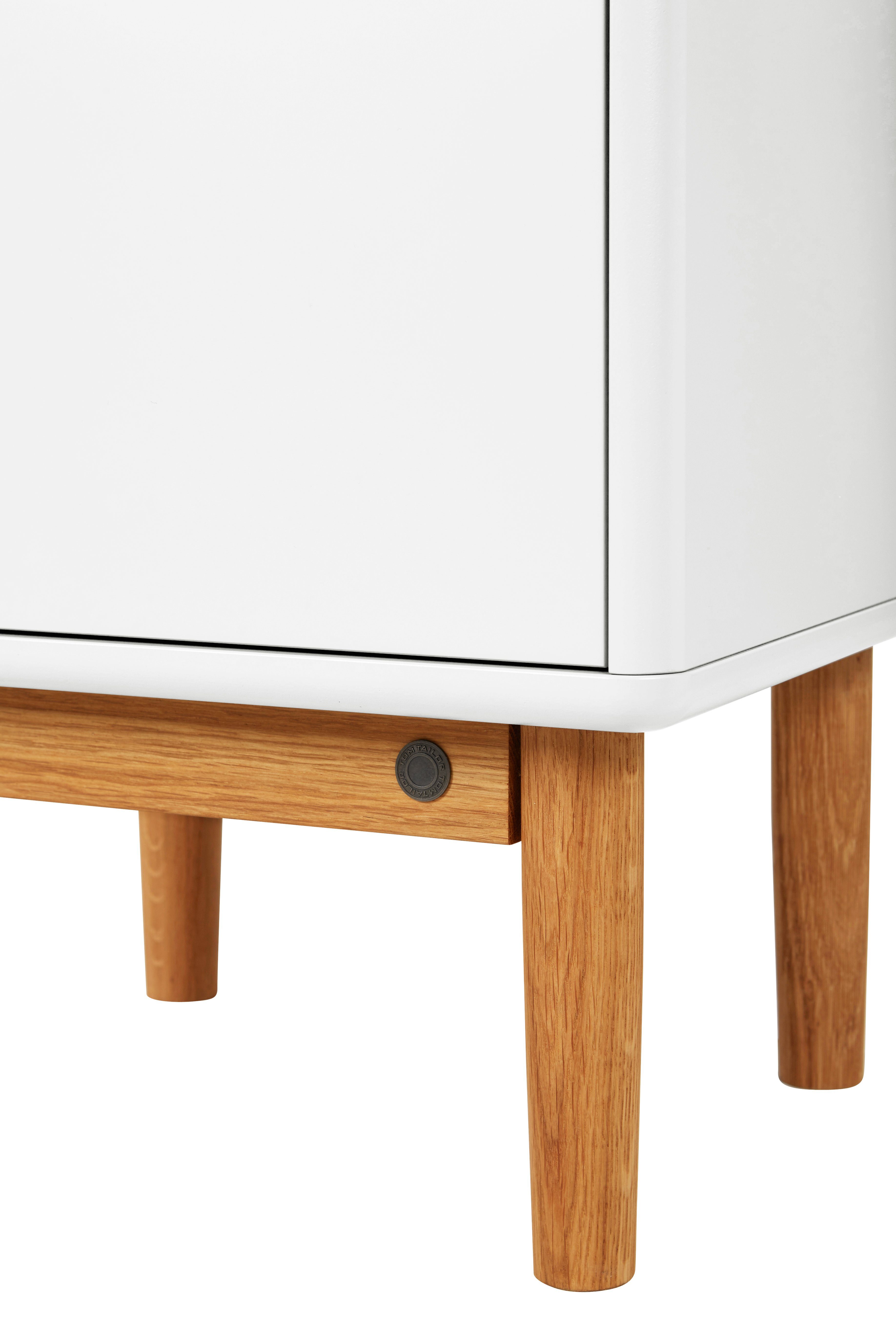 TOM TAILOR HOME Möbelfuß COLOR BATH Füße - für 65,5 cm breiten WBU & Midischrank - Eiche massiv, konische Form, massive Eiche, natur