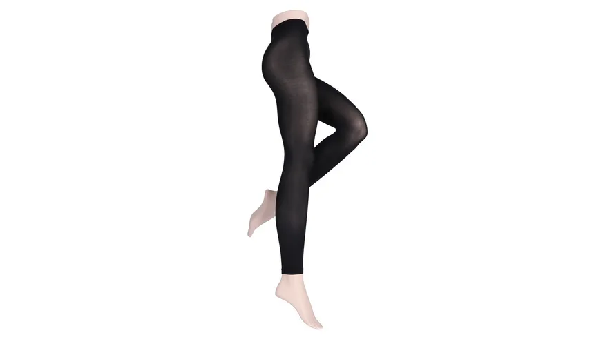 MOVE UP Damen Leggings Micro Look 60 DEN schwarz