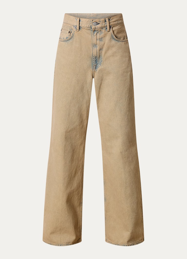 Τζιν Acne Studios με ψηλή μέση και φαρδιά μπατζάκια σε χρωματιστό πλύσιμο