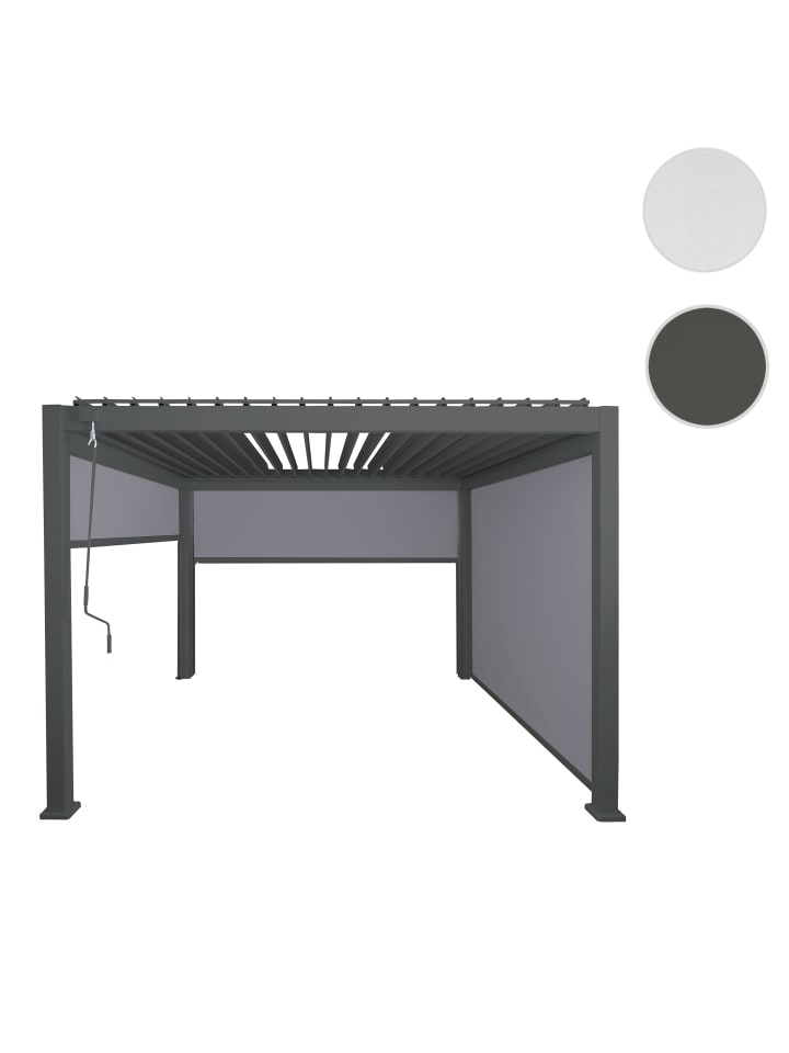 MCW Pergola N94 3x3m mit 3x Seitenwand, Anthrazit günstig kaufen onesize