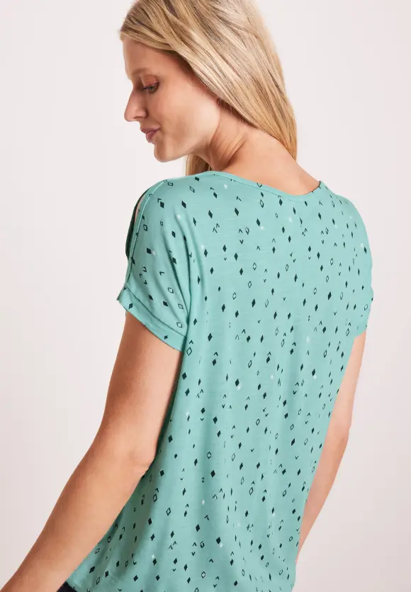 CECIL Shirt mit Schulterschlitz