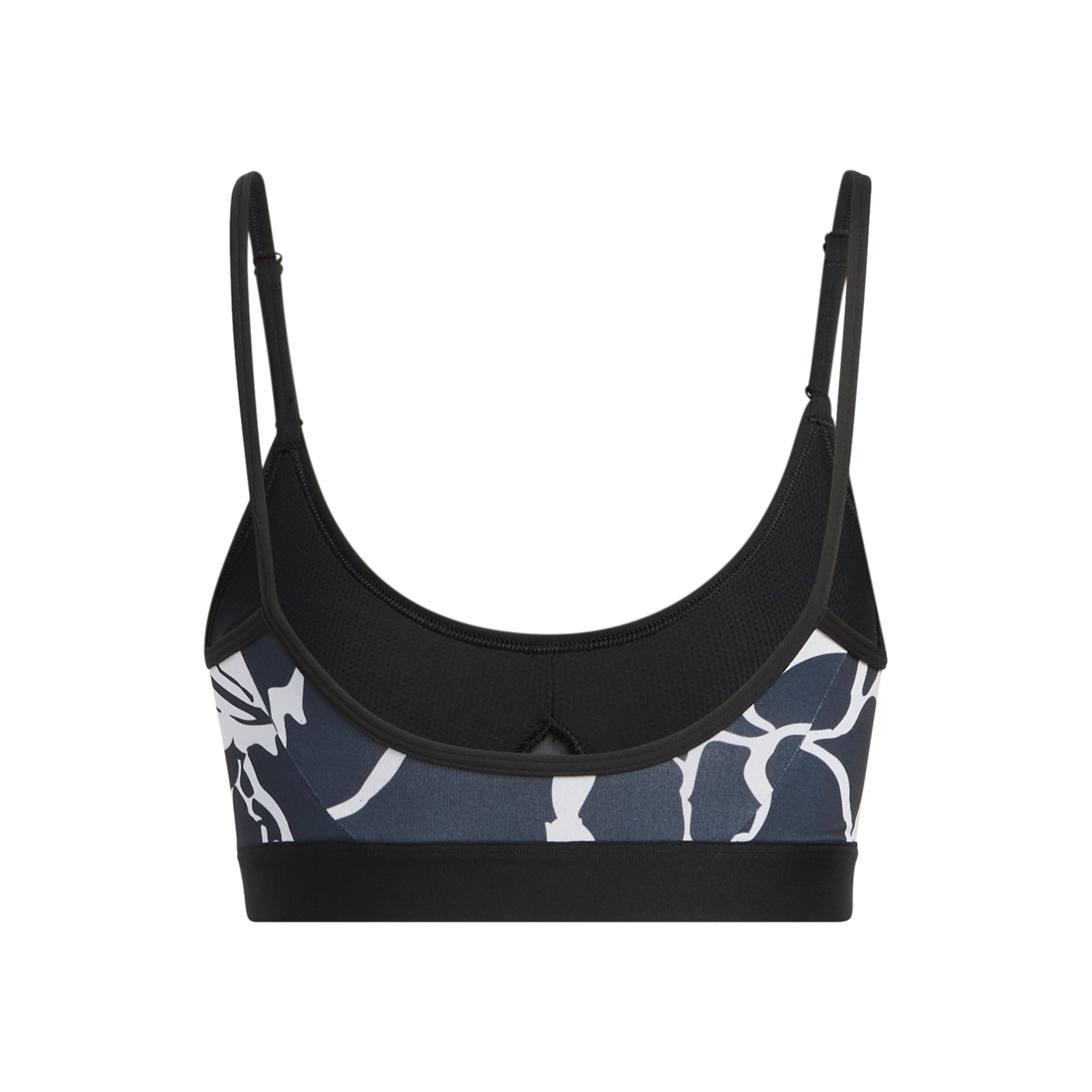 Training Flower Light-Support Sport-BH Damen - Grau, Weiß
