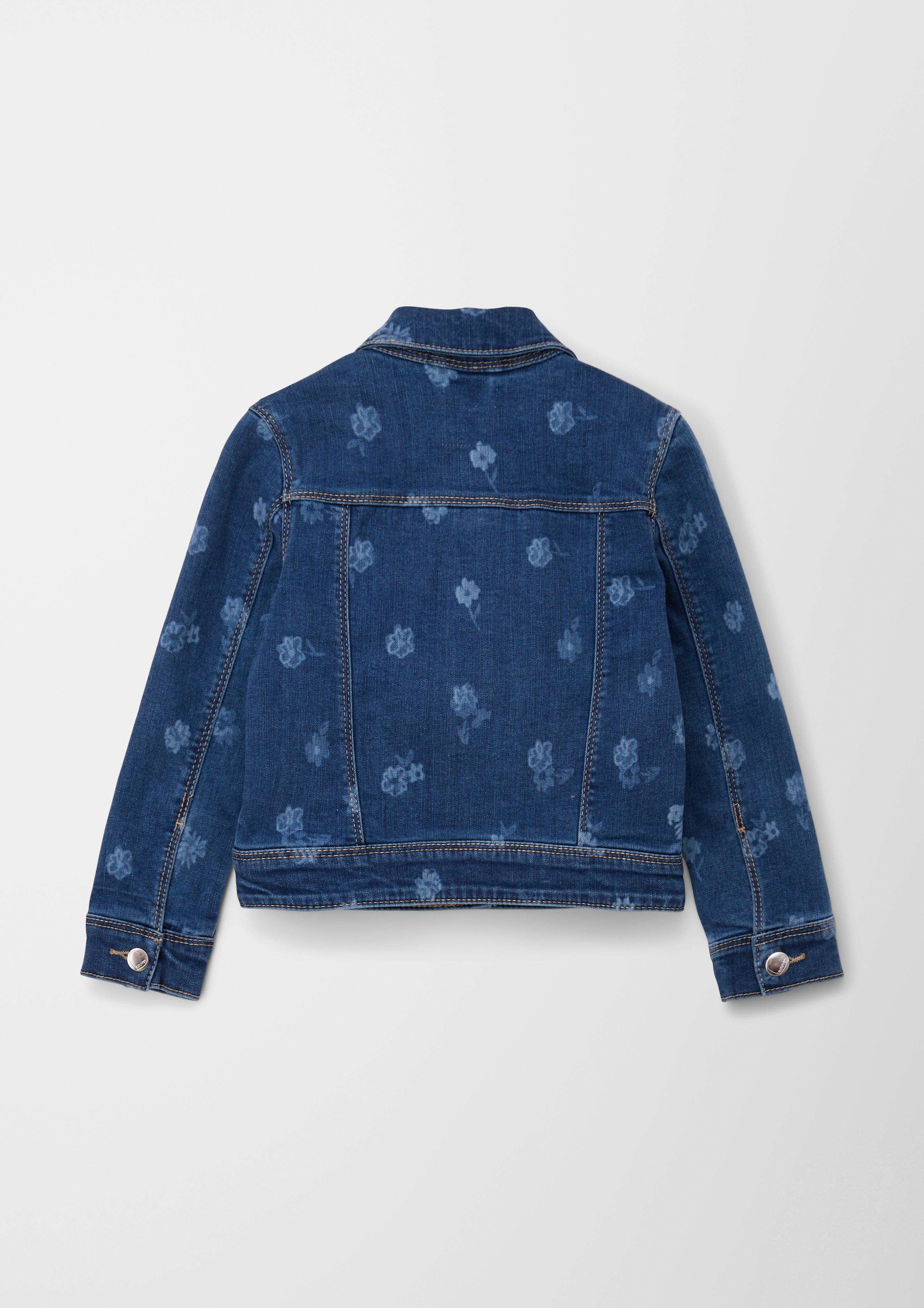 Jeansjacke mit Allover-Print  2125234-56Z4