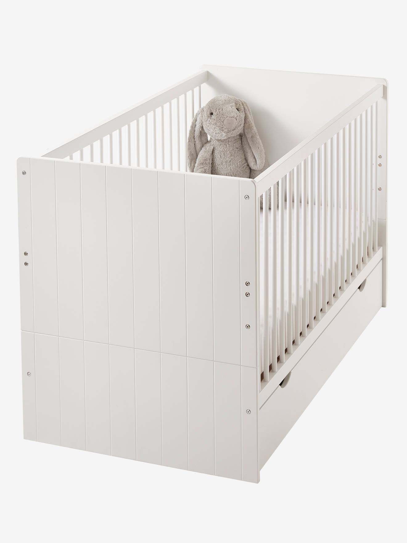 Vertbaudet 3-in-1-Kombibett HOLIDAYS vom Babybett zum Kinderbett - weiß