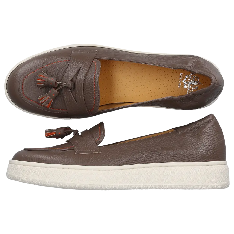Truman's - Slip Ons 9701 Kalbsleder - grau
