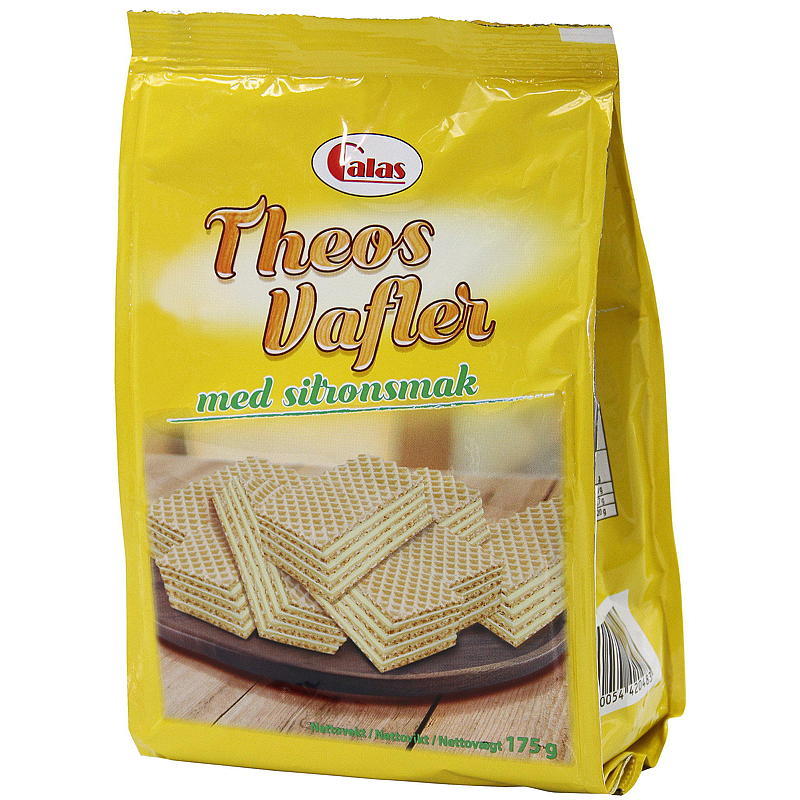 Theos sitron vafler 175 g