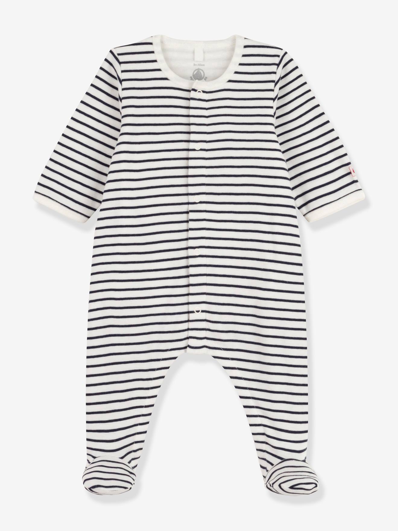 Bodyjama en coton bio PETIT BATEAU blanc