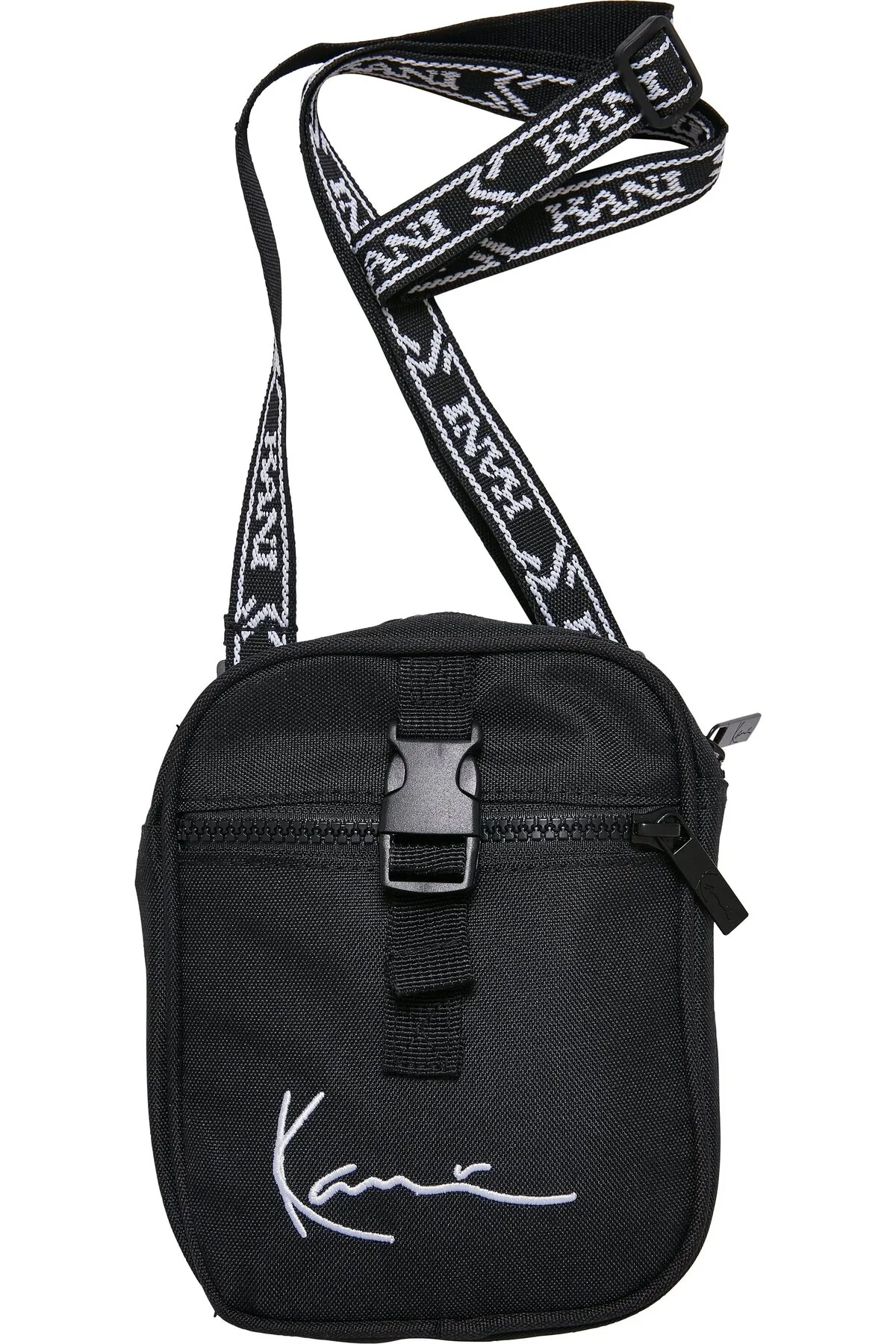 KARL KANI  Accessoires KKMACCQ12002 KK Signature Tape Messenger Bag schwarz/weiß