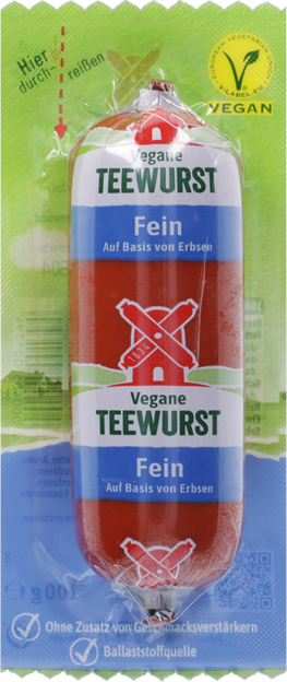 Rügenwalder Mühle Teewurst fein vegan