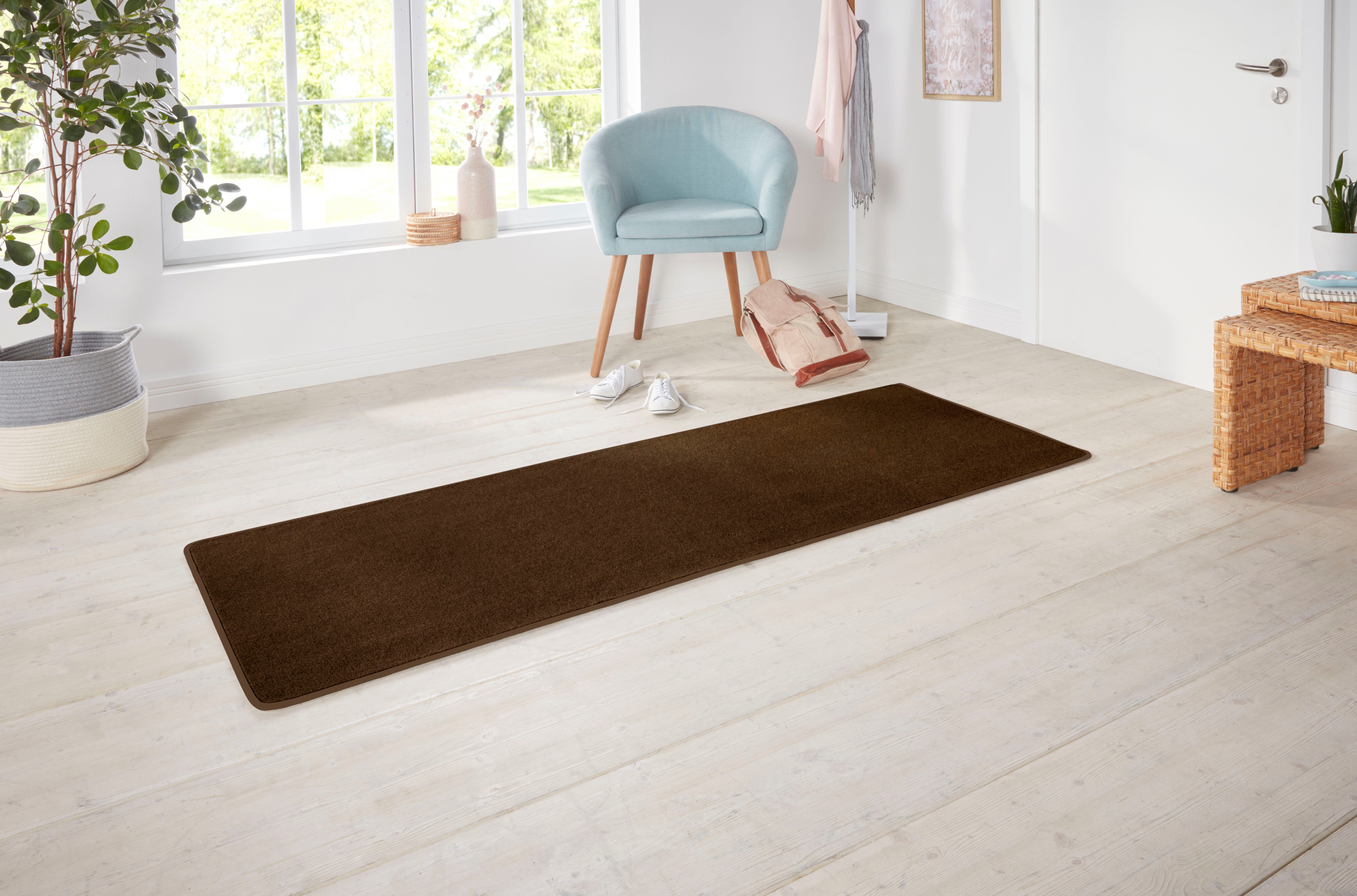 Läufer Shashi, HANSE Home, rechteckig, Höhe: 8,5 mm, Kurzflor, Unifarben, Teppich, Weich, Esszimmer, Kinderzimmer, Flur
