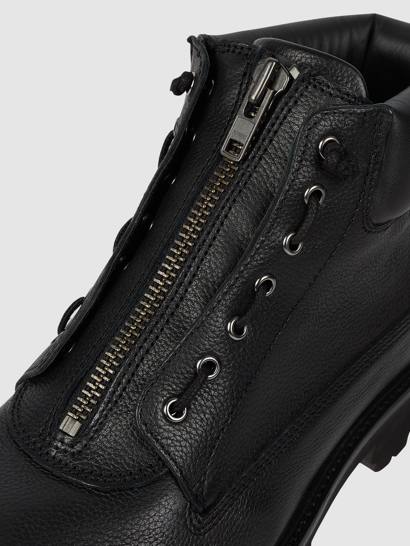 Boots in Leder-Optik Modell 'Jeans' in schwarz