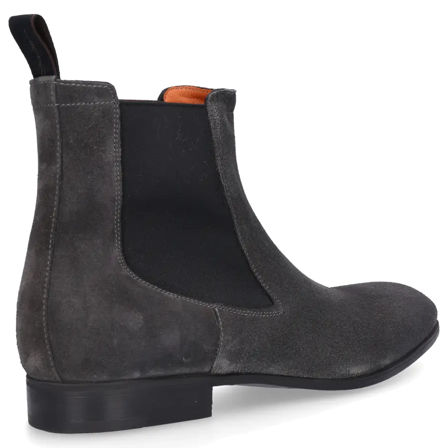 Santoni - Chelsea Boots 13434 Veloursleder - grau