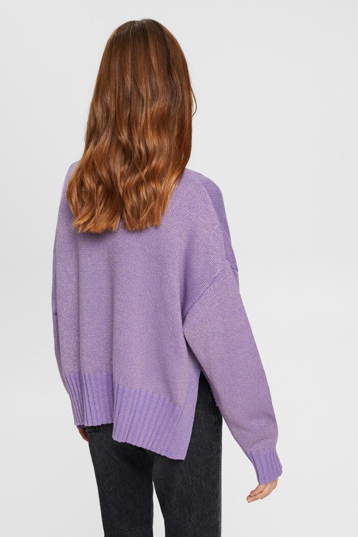 Rollkragenpullover mit Metallic-Finish
