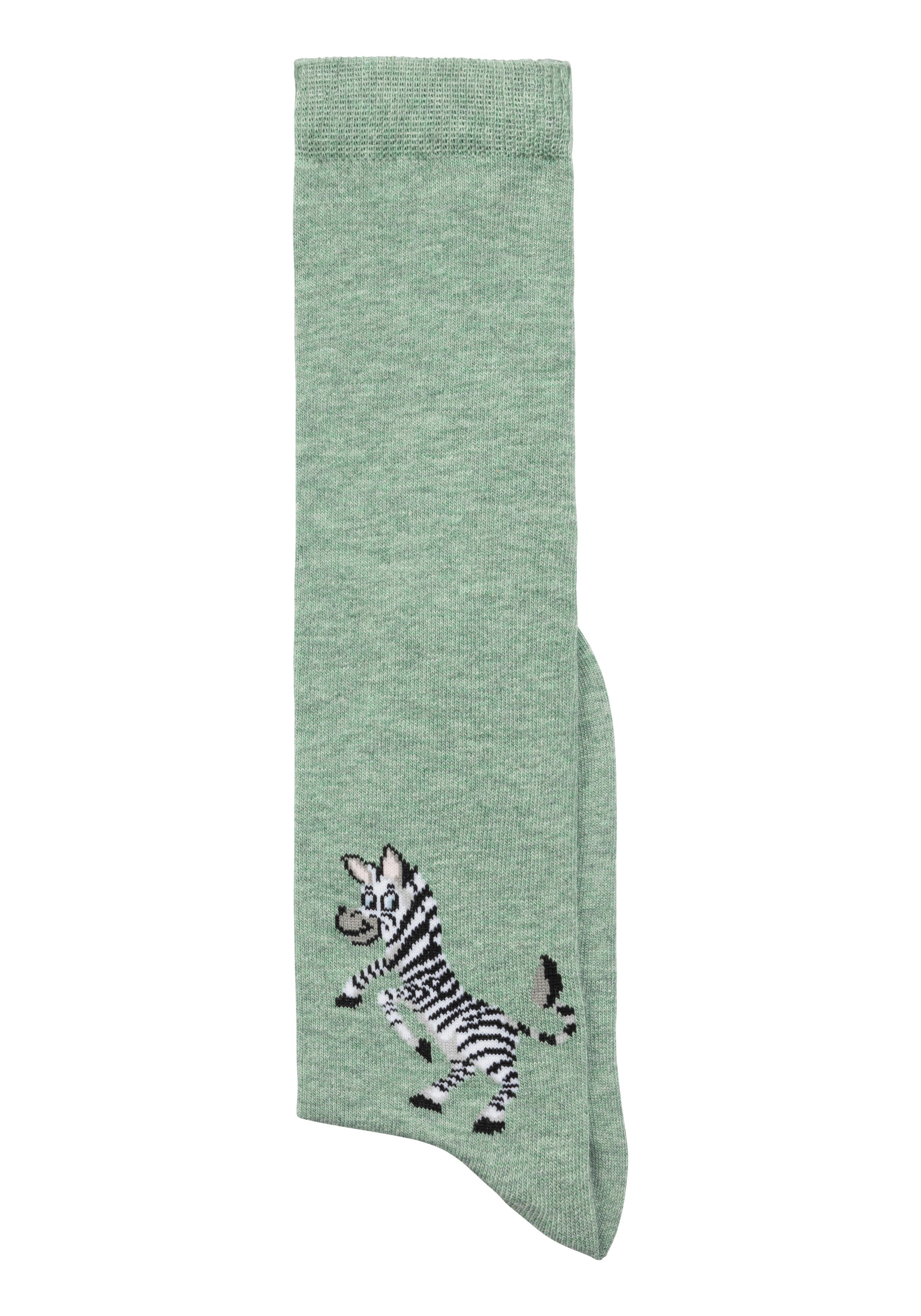 H.I.S Kniestrümpfe (5-Paar) mit eingestricktem Moriv