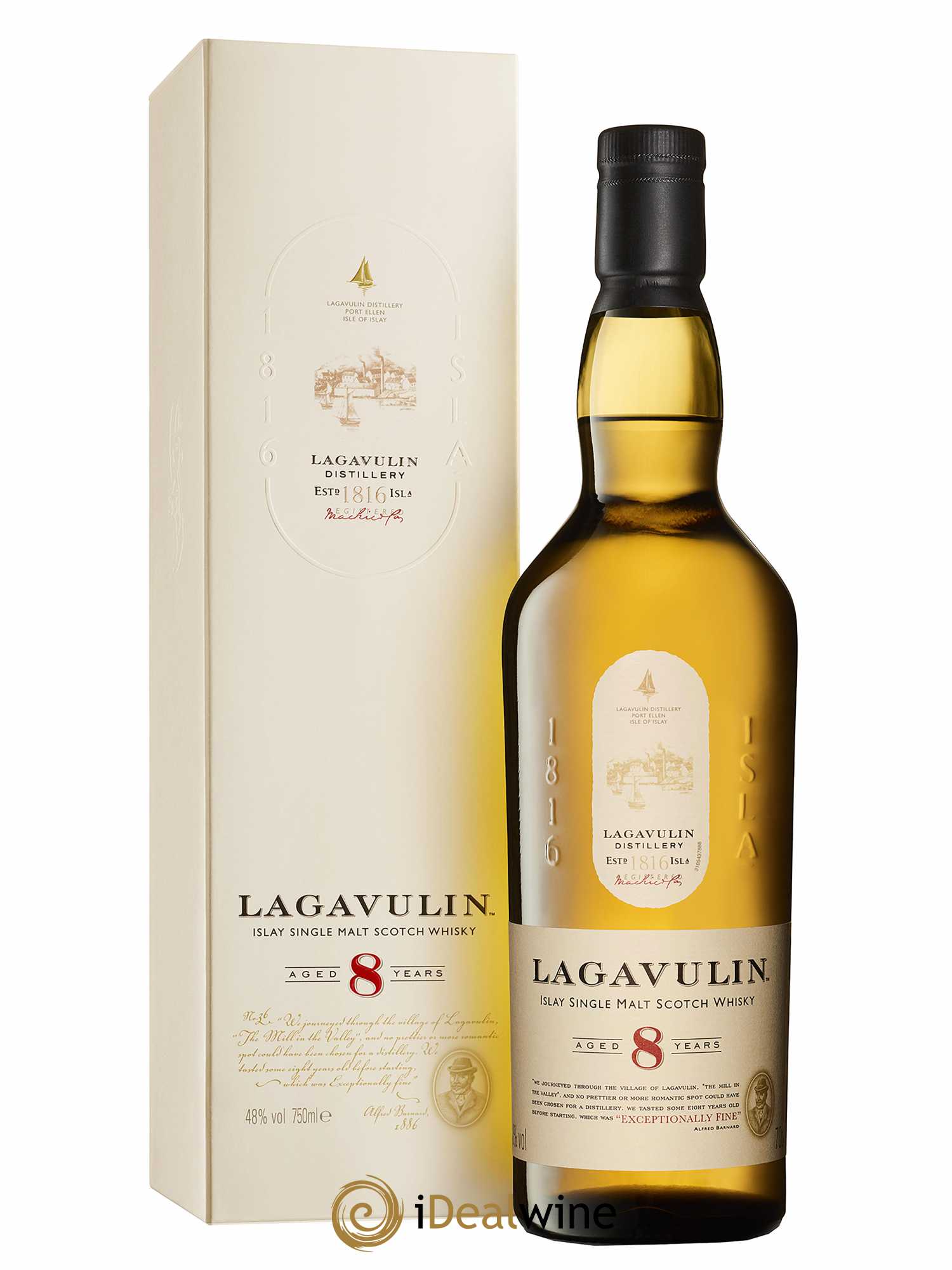 Whisky Lagavulin 8 years old (75cl)  - Lot de 1 Bouteille