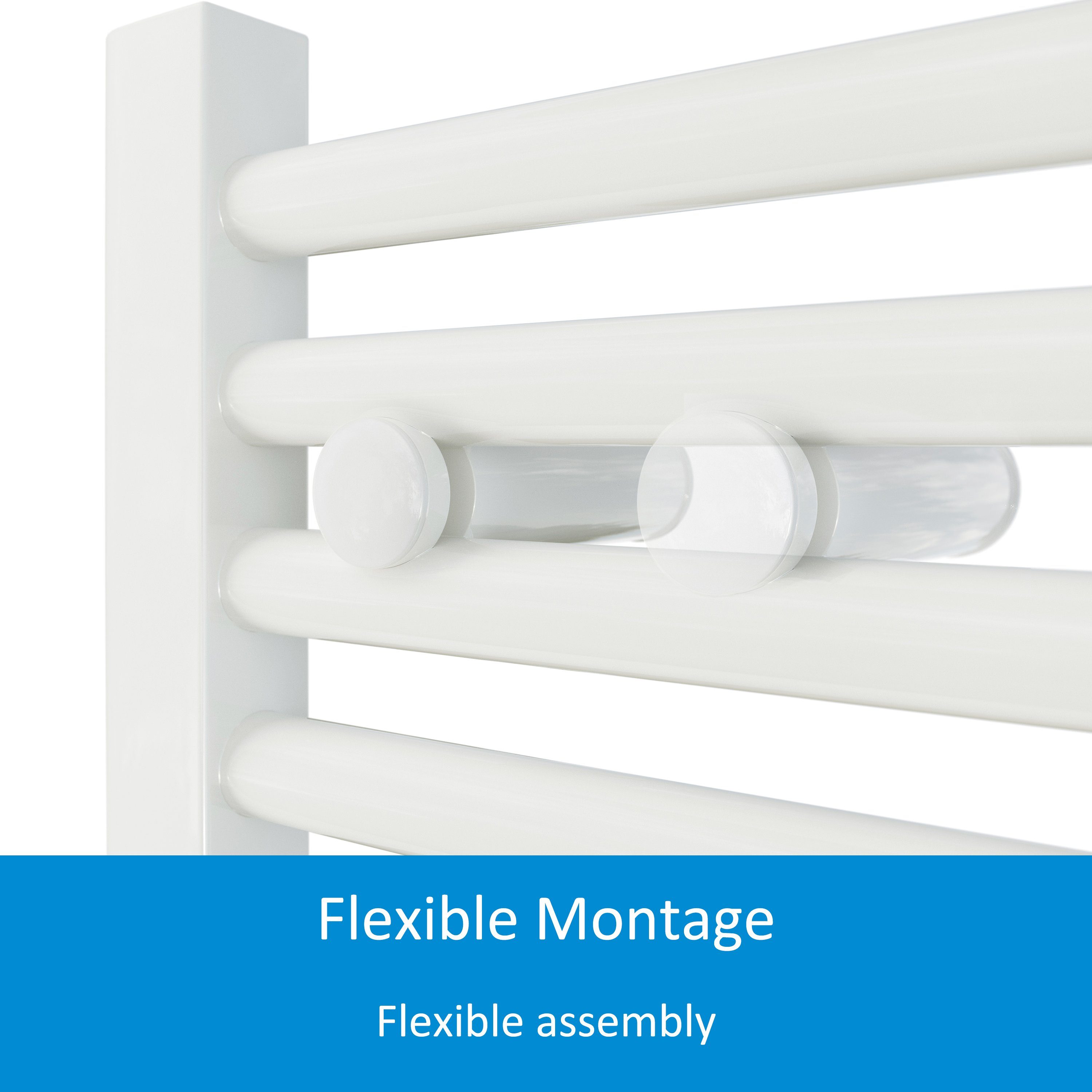 Aquabad® Badheizkörper VIRGO Handtuch Heizkörper Mittelanschluss 50mm, 50x100cm, 352W