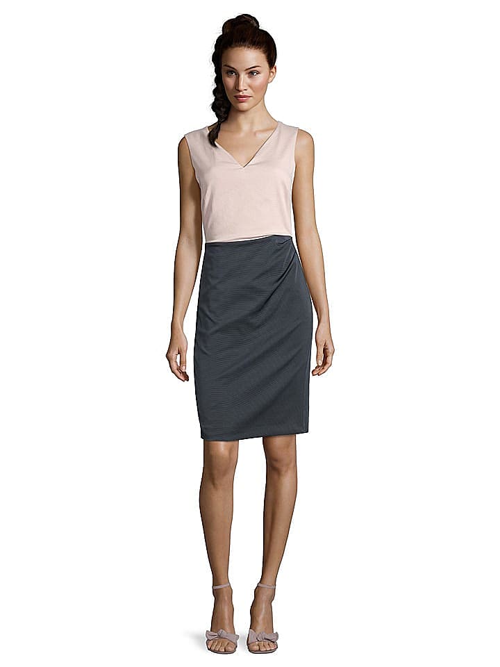 Vera Mont Kleid in Anthrazit/ Hellrosa günstig kaufen 38