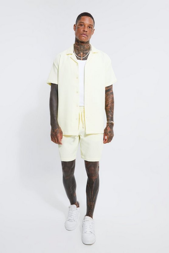 Oversize Hemd und Shorts