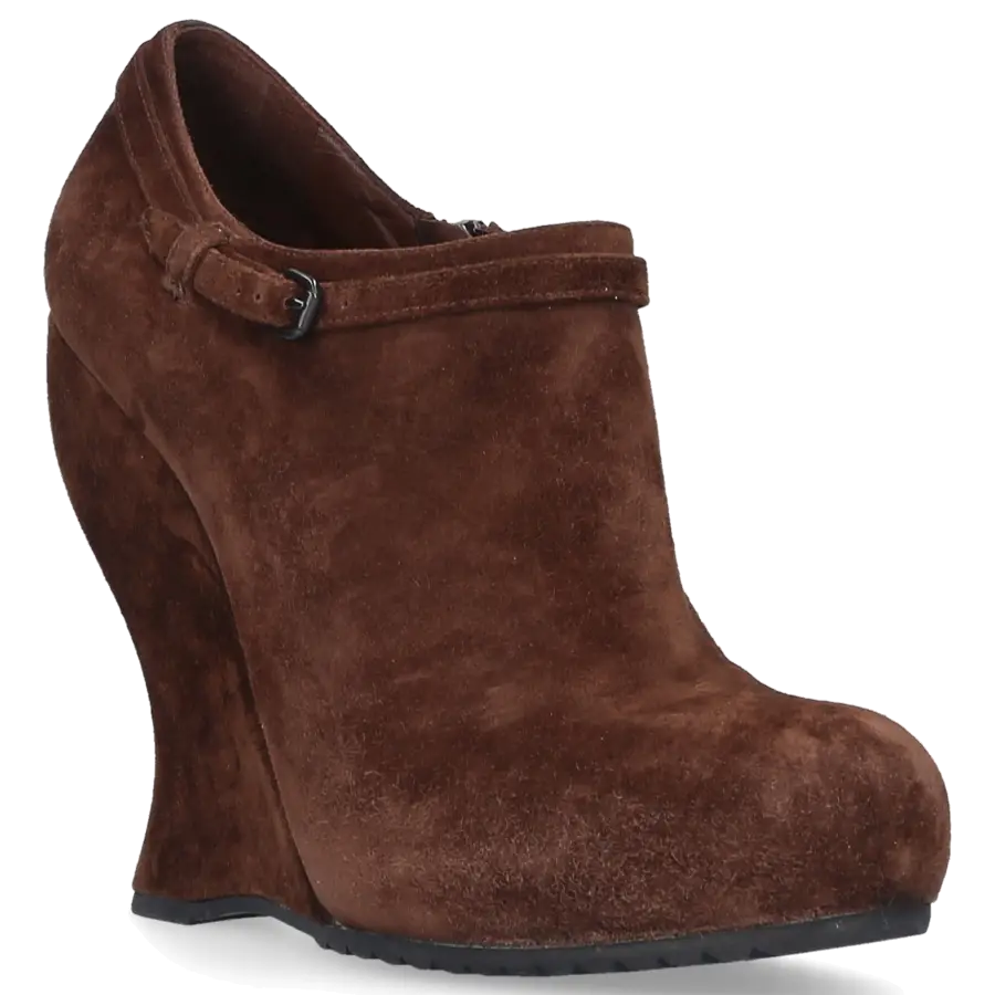 Bottega Veneta - Stiefeletten V0240 Veloursleder - braun