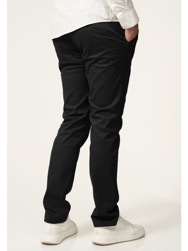 DAILY COTTON Chinohose - DCPROVO Chino Hose Elastische Jeans Stoffhose Slim-Fit in Schwarz günstig kaufen