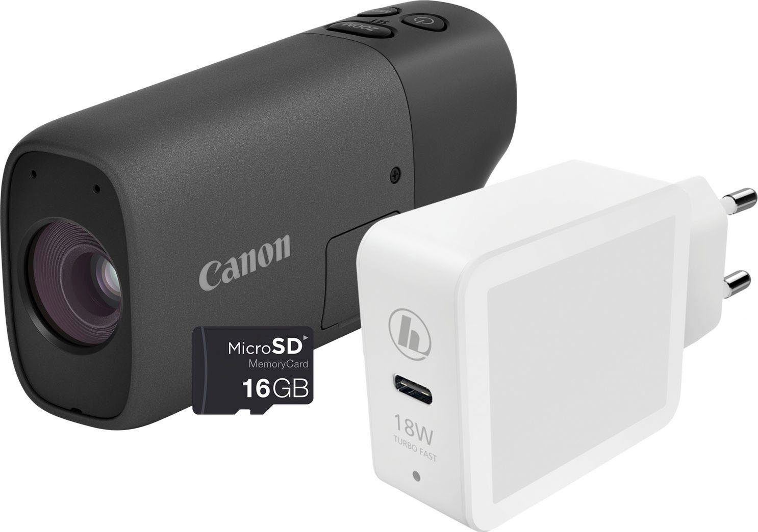 Canon PowerShot ZOOM Spektiv-Stil Basis Kit Systemkamera (12,1 MP, 3x opt. Zoom, Bluetooth, WLAN, Digitales Fernglas mit Foto & Videofunktion)