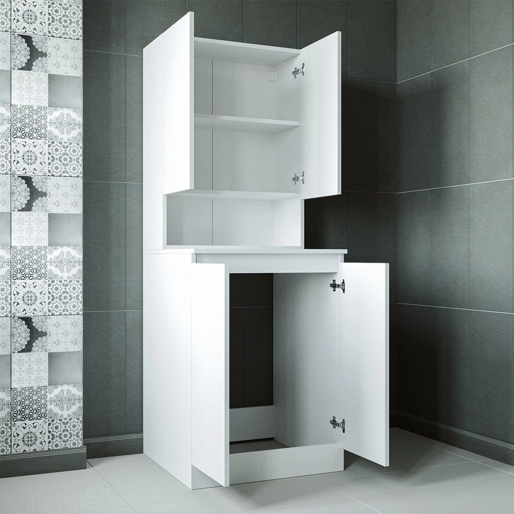 Roomart Waschmaschinenumbauschrank (Roomart Badezimmer Waschmaschinenschrank Badregal Badschrank Waschturm)