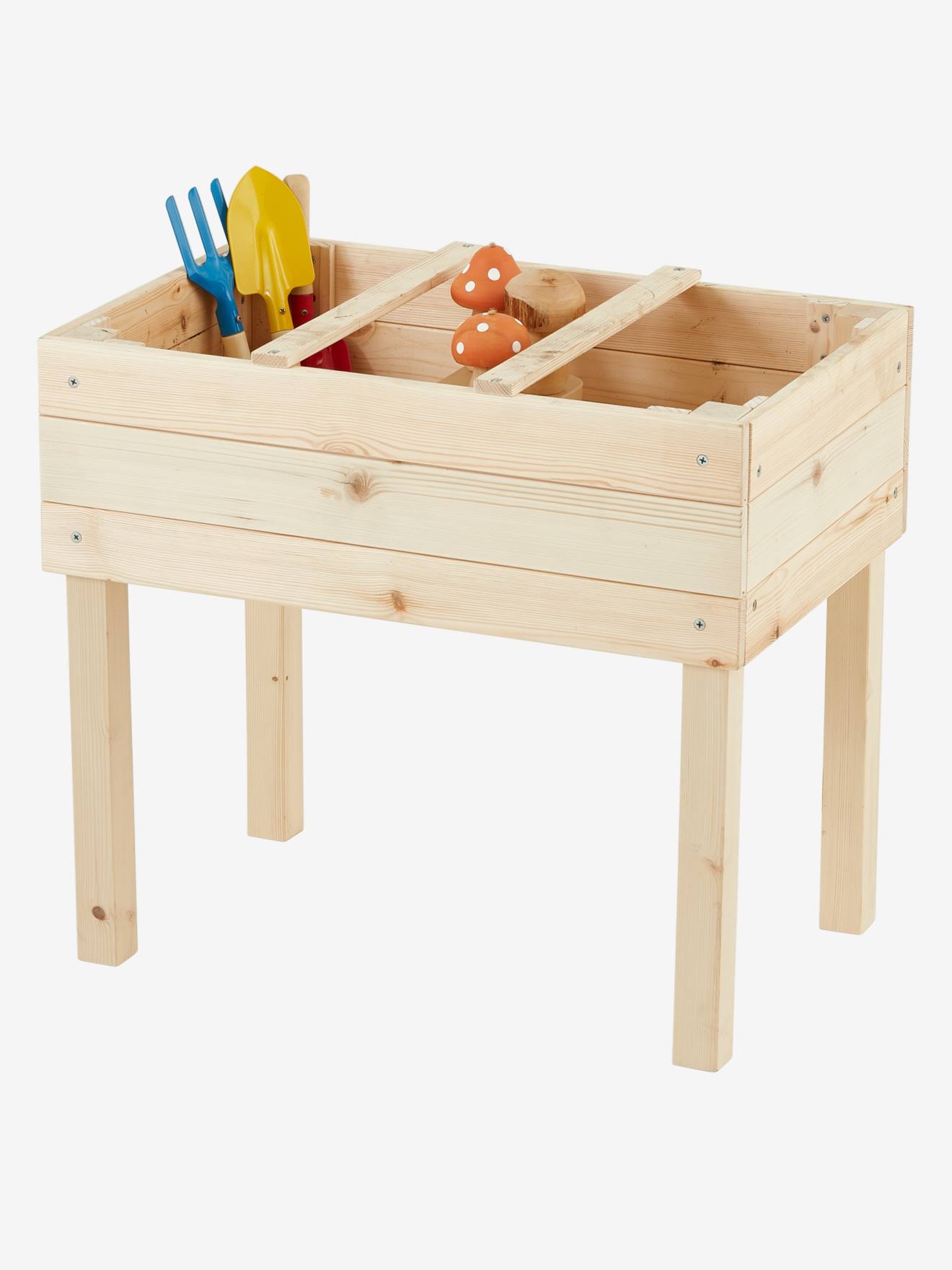 Carré potager en bois beige