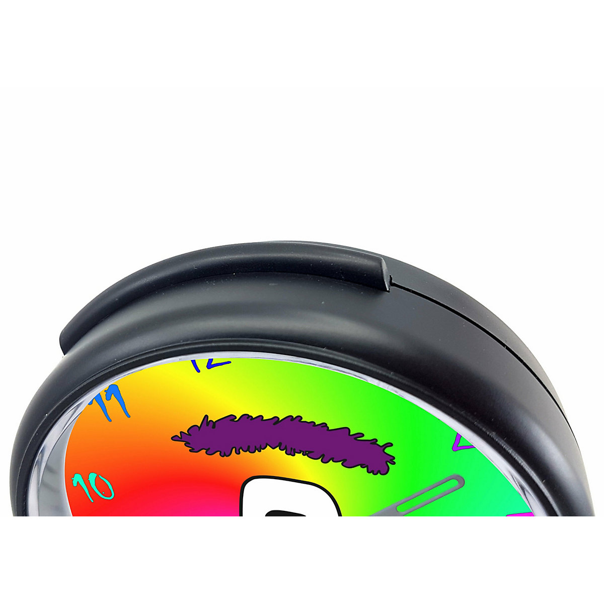 Kinder Funkwecker personalisiert mit Namen Monster Atom-/Funkuhr, 12-Stunden-Anzeigeformat, Schlummerfunktion, Nachtlicht, Geräuschlos/Ohne Ticken