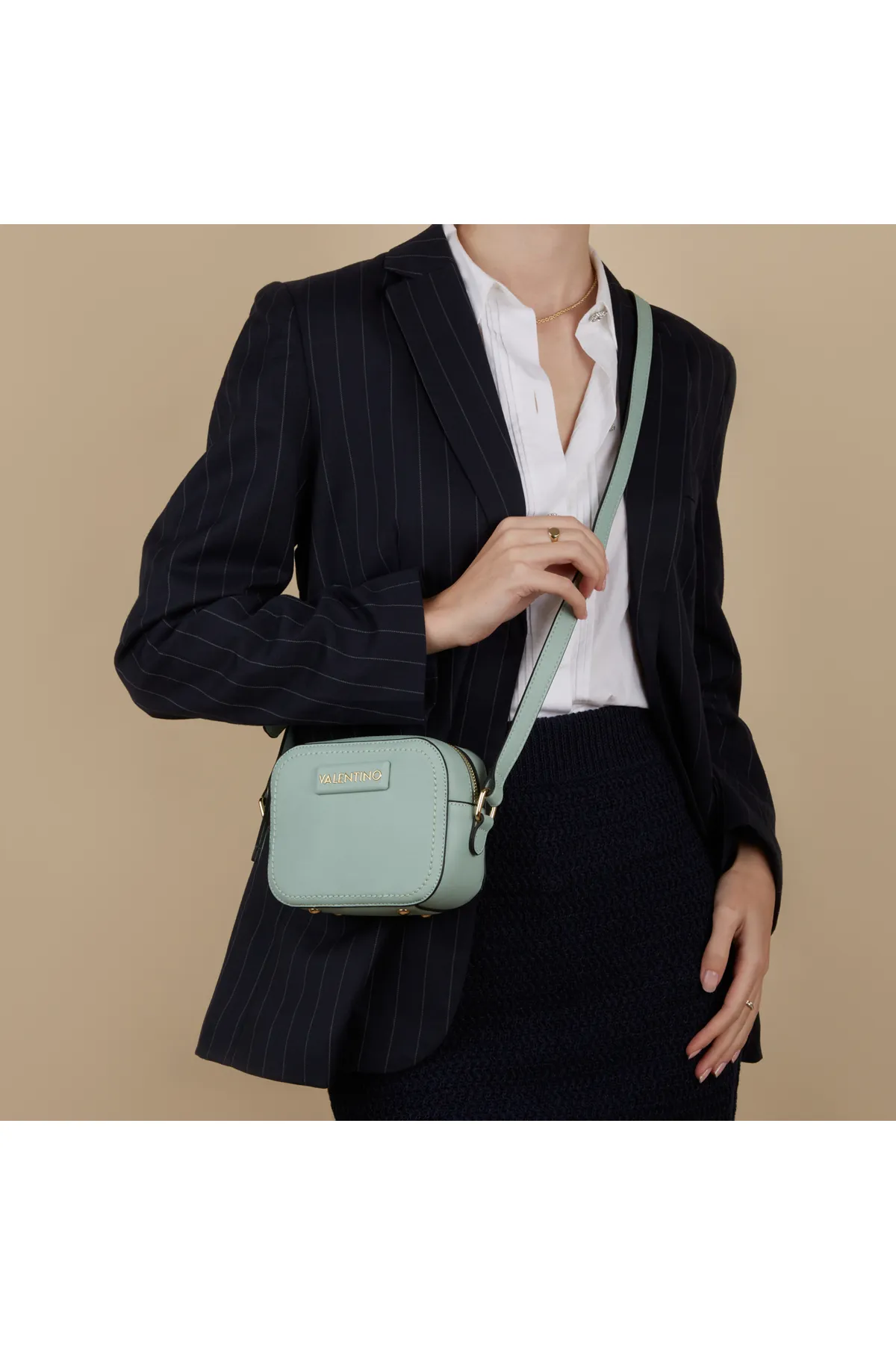 1'ASLAN  Valentino Bags Regent Re Damen Umhängetasche Blau Vbs7lu04salvia