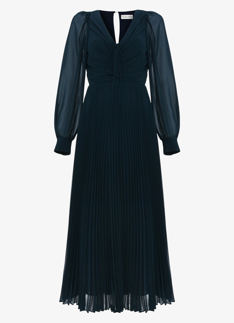 Rochie midi plisată Phase Eight Kindra cu șnur reglabil