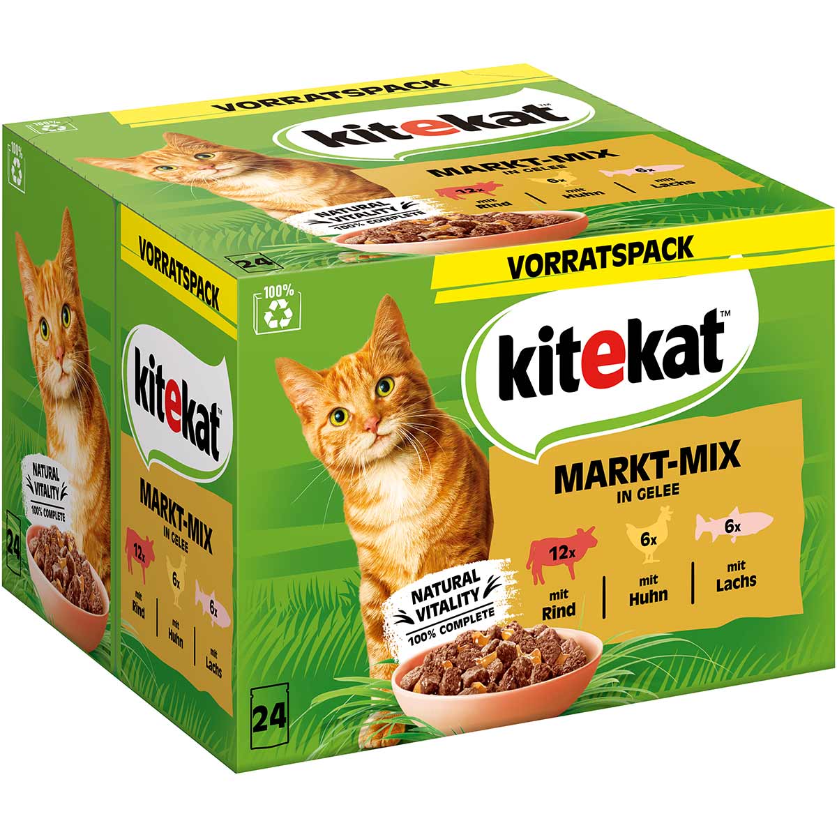 Kitekat Multipack Markt-Mix in Gelee 24x85g kaufen bei ZooRoyal
