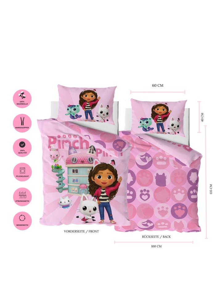 Gabby's Dollhouse Baby Bettwäsche-Set 