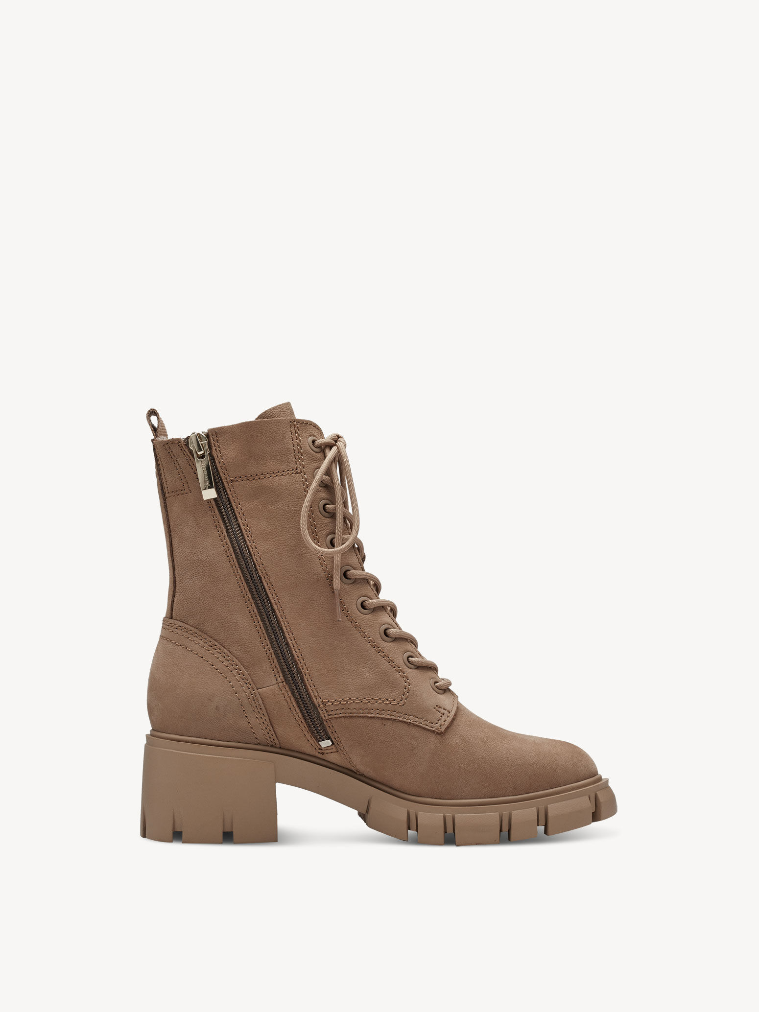 Bottine en cuir - marron