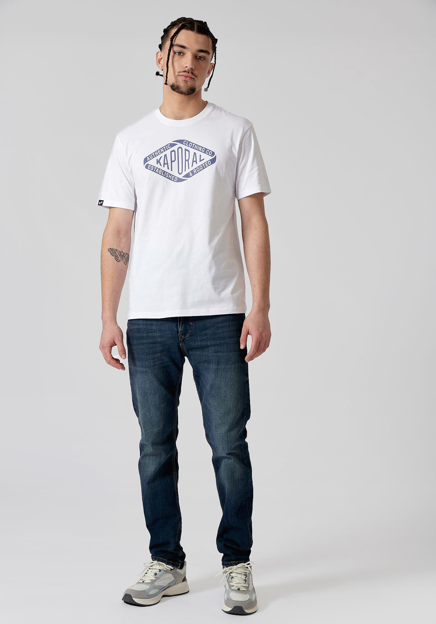 RAZ    T-shirt blanc homme 100% coton