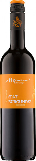 2021 Spätburgunder Rotwein feinherb Bio - Weingut Hemer